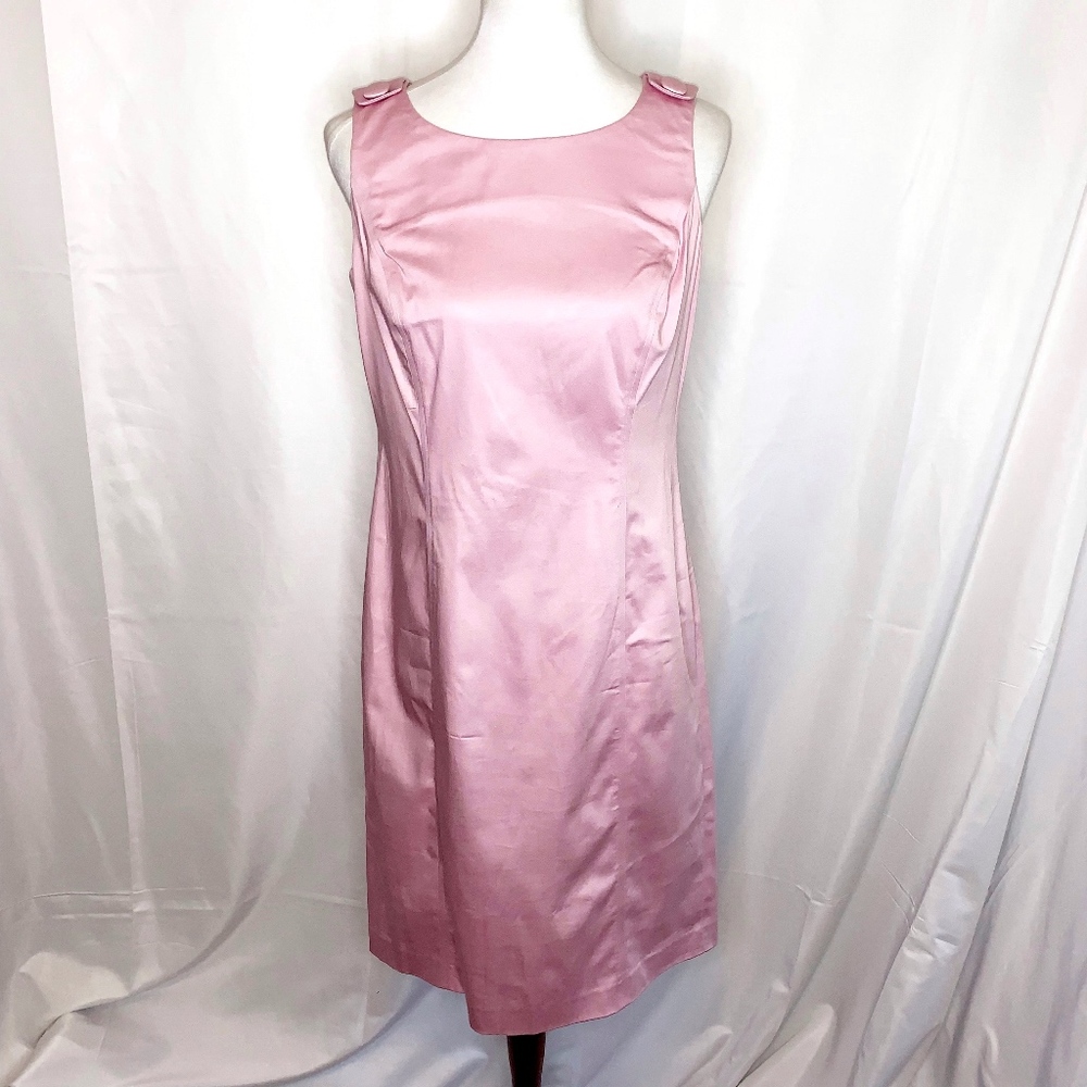 Brooks Brothers 346 Stretch Pink Sheath Dress